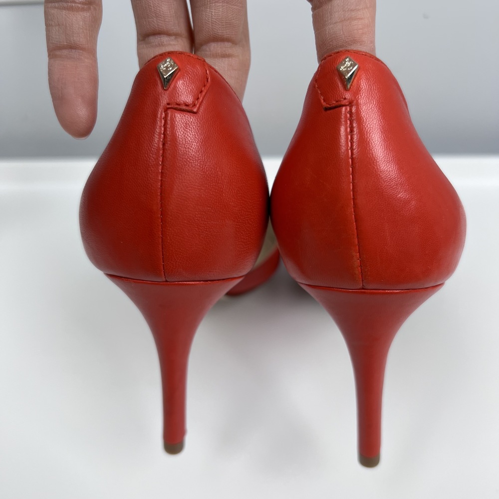 EUC-Sam Edelman, Red Tan, Closed Toe, Pointy Toe, Heel Only Pumps, Size 7.5 - Picture 4 of 9